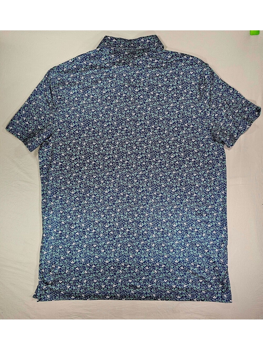 IZOD Sport Blue Floral Print Polo Shirt. #golfing Size Large. NWT - Picture 3 of 9
